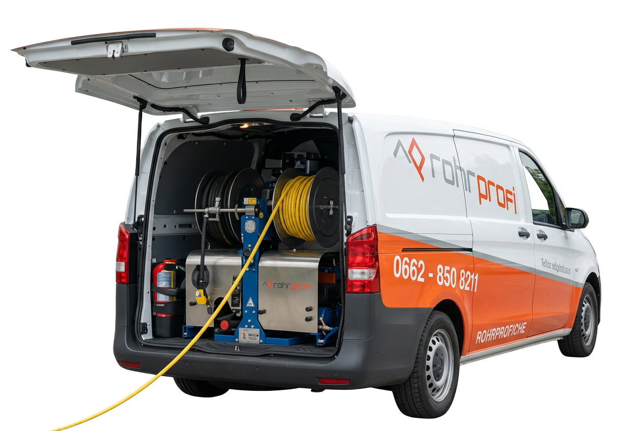Rohrprofi Servicefahrzeug mit Hochdruck-Haspel